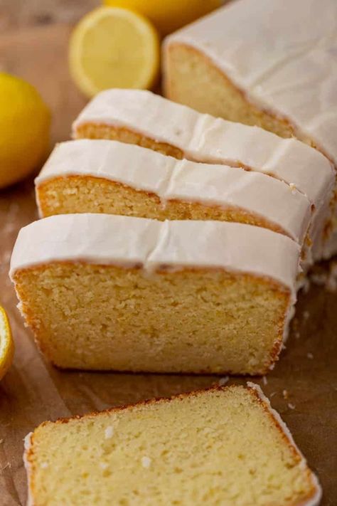 The Best Starbucks Lemon Loaf Cake - Lifestyle of a Foodie Starbucks Lemon Cake, Starbucks Lemon Loaf Cake, Butter Pecan Pound Cake Recipe, Moist Lemon Pound Cake, Coffee Cake Loaf, Delicious Lemon Cake, Starbucks Lemon Loaf, Lemon Loaf Recipe, Starbucks Lemon