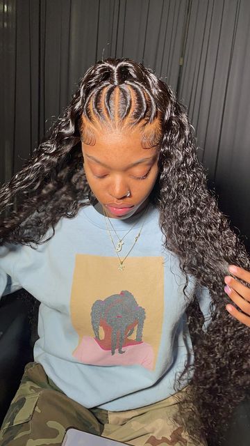 Flat Twist Hairstyles Half Up Half Down, Half Twist Half Sew In Weave, Twist Half Up Half Down Black Women, Flat Twists Half Up Half Down, Twists Half Up Half Down, Half Flat Twist Half Down, Twist In The Front Curls In The Back, Flat Twist Half Up Half Down, Half Up Half Down Twist Hairstyles