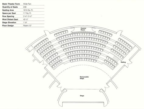 Gallery of How to Design Theater Seating, Shown Through 21 Detailed Example Layouts - 17 Open Auditorium Design, Open Air Theater Plan, Lecture Theatre Design, Theatre Plan, Auditorium Plan, Floating Structure, Theater Plan, Auditorium Architecture, Outdoor Theatre