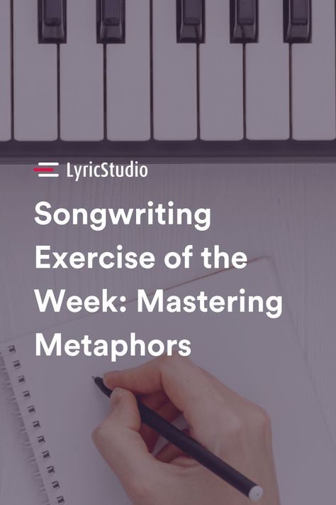 Welcome to this week's songwriting exercise: Mastering Metaphors! Let's dive in and taking your songwriting to the next level. #metaphors #songwritingexercises #songwriting Writing Lyrics, Music Writing, Pretty Songs, Creative Writing, Singer Songwriter, Logic, Dive In, Next Level, Songwriting