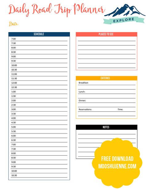 Attractions, museums, monuments, breweries, and etc. It is very important for me to have a planner that has everything in it. That’s why I designed this Wanderlust Road Trip Planner. #travel #planner #wanderlust #printable via @mooshujenne Road Trip Itinerary Template, Travel Planning Template, Itinerary Template Free, Trip Planning Template, Travel Budget Planner, Vacation Journal, Budget Planner Free, Frugal Travel, Packing Wardrobe