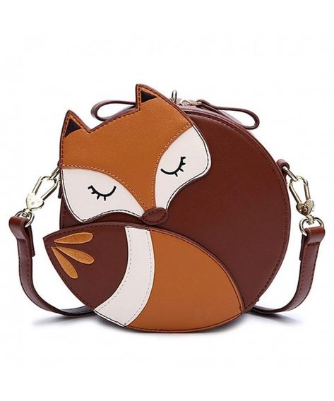 Women's Bags, Shoulder Bags,Women Faux Synthetic Leather Circular Fox Shoulder Bag - Fox - CU183RU6WLH   #BAGS #Handbags #women #style #fashion #shopping #Shoulder Bags Fox Bag, Kawaii Bag, Kawaii Bags, Faux Leather Bag, Womens Handbags, Bag Collection, Online Bags, Bag Fashion, Blue Bags