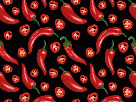 Beautiful Logos Design, Make Your Logo, Chilli Pepper, Digital Borders Design, Cherry Bomb, Seamless Pattern Vector, Pottery Painting, Stuffed Hot Peppers, Logo Maker