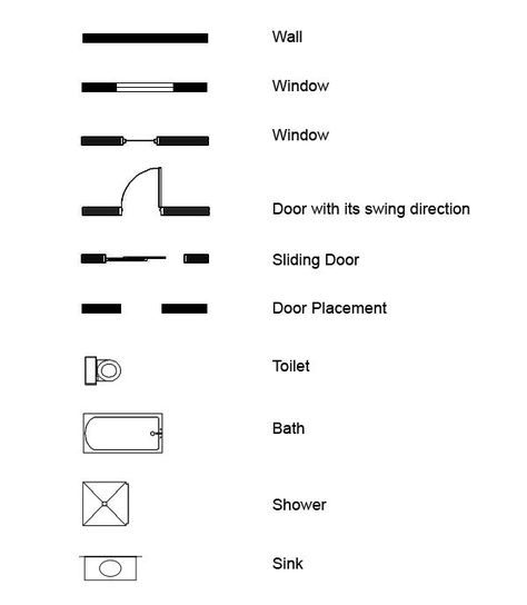 Floor Plan Symbols, Architecture Symbols, Render Architecture, Inkscape Tutorials, Architecture Blueprints, 3d Floor Plan, Architecture Drawing Plan, Interior Architecture Drawing, Interior Design Drawings