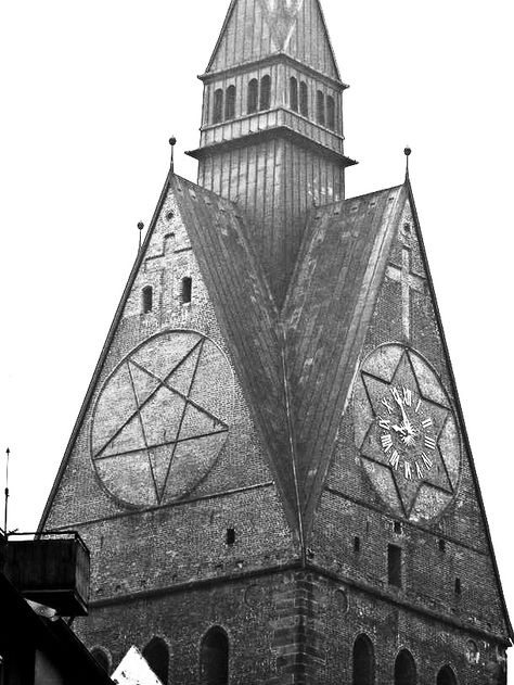 #church #hanover #pentagram #starofdavid #cross Church Aesthetic, Photographie Portrait Inspiration, Southern Gothic, Occult Art, Gothic Aesthetic, Architecture Old, Gothic Architecture, Dark Photography, Dark Aesthetic