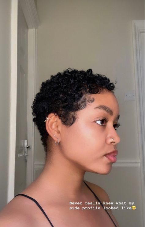 Taper Haircut Black Woman, Twa Shape Up, Cute Short Haircuts Black Women, Big Chop Short Hair, Buzzed Black Hair Women, 3b Big Chop, Curly Short Natural Hair, Twa Curly Hair, Short Fro Black Women