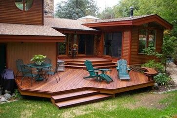 Ipe multi-level deck in Greenwich, CT - contemporary - deck ... Floating Deck Plans, Platform Deck, Contemporary Deck, Multi Level Deck, Hardwood Decking, Floating Deck, Patio Deck Designs, Wooden Deck, Deck Designs Backyard