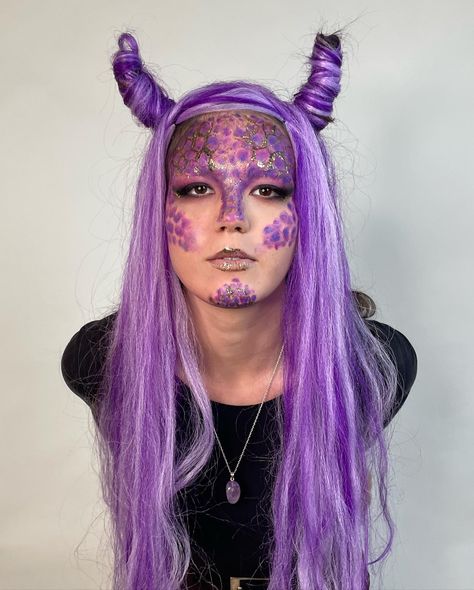 My purple dragon 💟 Makeup and hair by me @mood_nikas Dragon Makeup, Purple Dragon, Makeup And Hair, March 19, Makeup Hair, Stockholm, Hair Stylist, Purple, Makeup