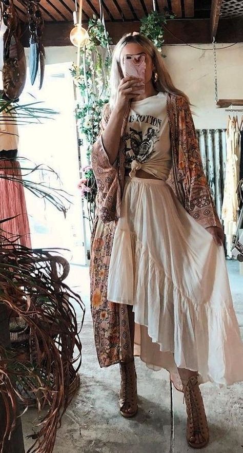 Looks Hippie, Look Hippie Chic, Boohoo Style, Stile Boho Chic, Look Boho Chic, Estilo Hippy, Mode Hippie, Hippie Clothes, Estilo Hippie