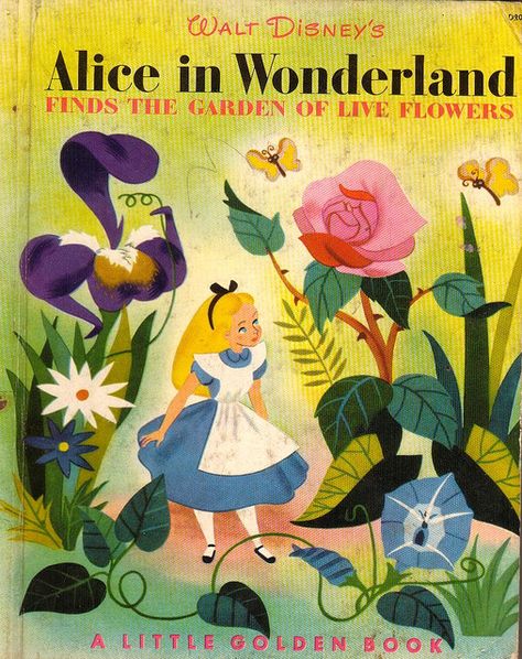 Alice in Wonderland 1951 Book | Alice in Wonderland Little Golden Book 1951 | Flickr - Photo Sharing! Alice In Wonderland 1951, Old Children's Books, Alice In Wonderland Book, Richard Scarry, Alice Book, Disney Books, Childhood Books, Golden Book, Disney Alice