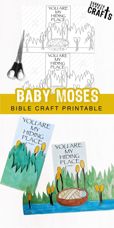 Sabbath School Lessons, Moses In The Bulrushes Craft, Melchizedek Craft, Birth Of Moses Craft, Moses In The Basket Craft, Moses Bible Craft, Baby Moses Activity, Baby Moses Craft Preschool, Baby Moses Crafts For Kids