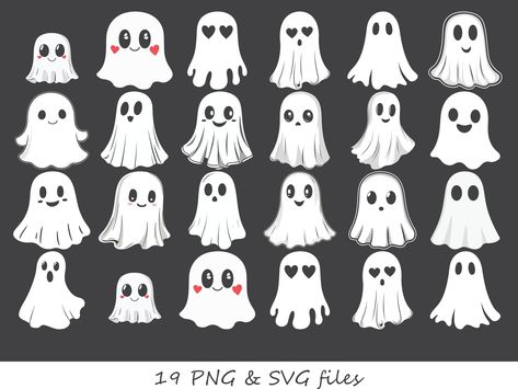 Happy Ghost Face, Painted Ghost Faces, Ghost Typography, Ghost Cricut, Cute Ghost Face, Ghost Face Svg, Happy Ghost, Ghost Eyes, Ghost Tshirt