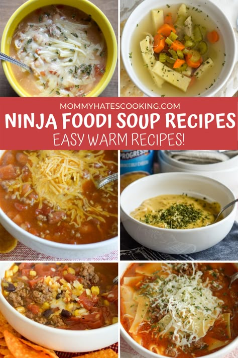 Ninja Foodi Soup Recipes, Foodie Recipes Healthy, Pressure Cooker Vegetable Soup, Ninja Foodi Recipes, Ninja Blender Recipes, Smoothie Aesthetic, Slow Cooker Chili Beef, Ninja Cooking System, Soup Maker Recipes