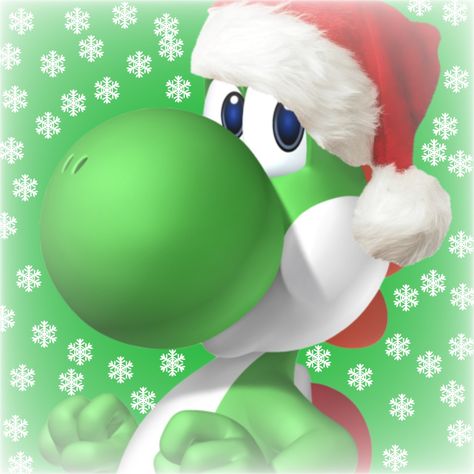 Free to use! Christmas Yoshi, Yoshi Christmas, Yoshi Party, Mario Yoshi, Mario Games, Mario Bros., Christmas Icons, Mario Kart, Christmas Wallpaper