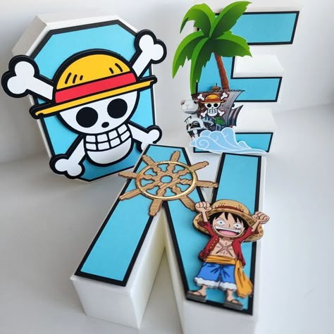 One Piece Pinata, One Piece Anime Party Decorations, One Piece First Birthday, One Piece Decoration Party, One Piece Diy Crafts, One Piece Party Theme, One Piece Crafts, One Piece Gift Ideas, One Piece Decor