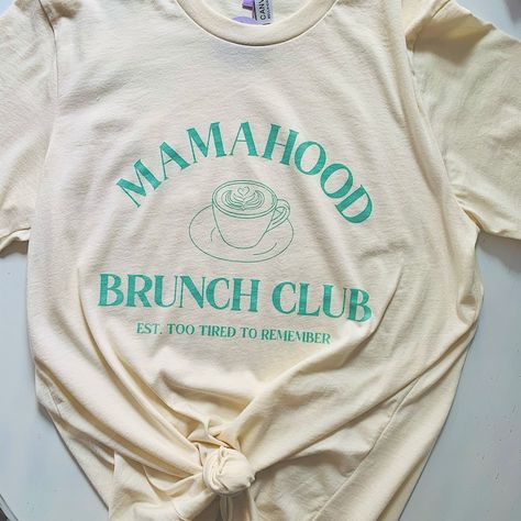 Be The Cool Mom At Brunch With This Fun Tee! Keep It Comfy And Send A Fun Message To Other Mommas Out There Who Are Just As Tired As You Are. Stay Strong Momma! -Ivory Color With Green Lettering And Coffee Cup Graphic -Premium 100% Cotton -Soft Fabric -Unisex Sizing Classic Fit -Graphic T-Shirt Def Leopard, Armor Shirt, Brunch Club, Sleeveless Peplum Top, Yellow Tees, Coffee Tees, Star Wars Women, Pink Tee, Heart Shirt