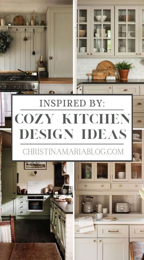 Kitchens don’t have to be cold and stark – they can be warm, cozy and collected. Here’s some of the best cozy kitchen design ideas for your home. Retro Kitchen Decor Farmhouse, Make Kitchen Cozy, Hygge Kitchen Interior Design, Cosy Kitchen Ideas Small Spaces, Cozy Country Kitchen Ideas, Cozy Kitchen Cabinets, Small Country Style Kitchen, Cozy Cottage Kitchen Aesthetic, Cozy Traditional Kitchen