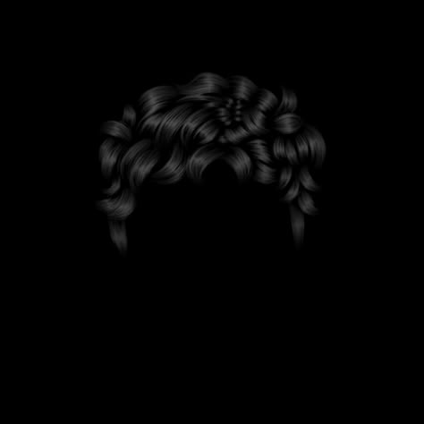 Male Hair Sketch, Men Hairstyle Drawing, Png Imvu, Brown Fluffy Hair Boy, Hair Illustration, Afro Men, Hair Sketch, Hair Png, Black Curly Hair