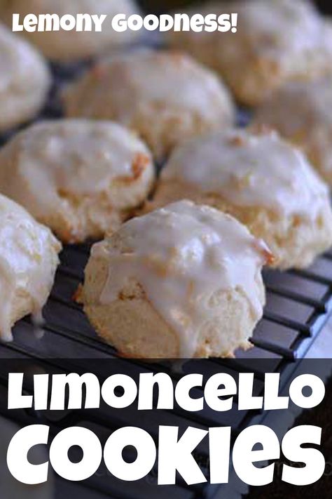 Limoncello Cookies Recipe, Lemoncello Recipes Cookies, Limoncello Cookies, Lemoncello Cakes, Recipes With Limoncello, Limoncello Recipe Desserts, Limoncello Dessert Recipes, Lemoncello Recipes Desserts, Lemoncello Recipes