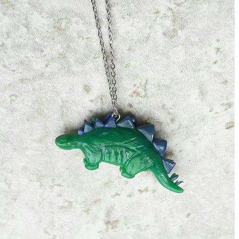 Excited to share the latest addition to my shop: Dinosaur Necklace, Stegosaurus Necklace, Custom Design Jewelry, Dinosaur Charm, Jurassic Jewelry, Handmade, Novelty Necklace http://etsy.me/2z6nqem Novelty Necklace, Dinosaur Tooth Necklace, Pink And Green Dino Necklace, Dinosaur Necklaces, Earrings Dinosaur, Dinosaur Necklace, Clay Keychain, Dipper Pines, Design Jewelry