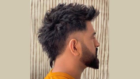 MS Dhoni in new hairstyle (courtesy of Alim Hakeem)Former India captain Mahendra Singh Dhoni is known for his personality. Haircuts vary from time to ... Check more at https://www.edustatus.in/ms-dhoni-captain-cool-dhoni-shines-with-new-hairstyle/ Ms Dhoni Hairstyle, Dhoni Hairstyle, Tiny Tattoos With Meaning, Mahendra Singh Dhoni, Baby Tattoo Designs, Baby Tattoo, Mens Hairstyles With Beard, His Personality, Mullet Haircut