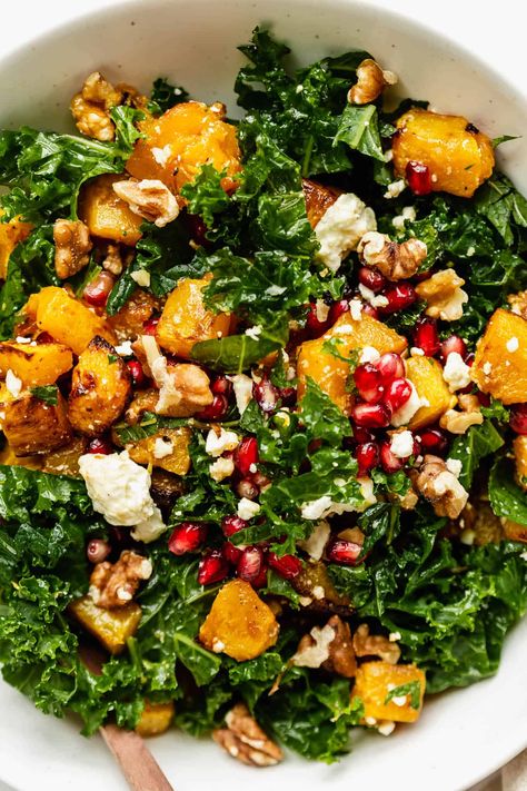 Squash Quinoa Salad, Butternut Squash Quinoa Salad, Squash Quinoa, Roast Pumpkin Salad, Feel Good Foodie, Butternut Squash Quinoa, Quinoa Salad Recipe, Seed Salad, Pumpkin Salad