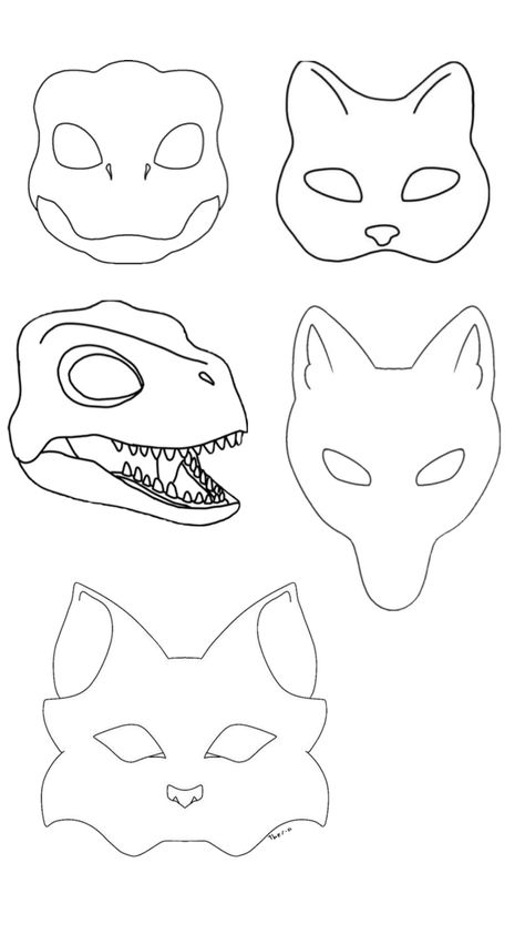 Therian Mask Drawing Base, Therian Mask Template Printable, Therian Mask Ideas Drawing, Therian Things To Draw, Therian Mask Base Drawing, Fursuit Template, Therian Mask Ideas Free To Use Drawing, Therian Mask Ideas Cat Base, Therian Art Ideas Drawing