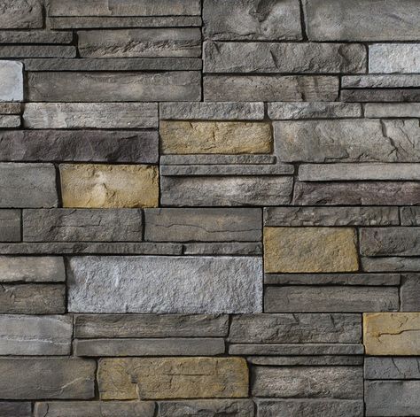 Sterling, LEDGESTONE Versetta Stone Sterling, Modern Rustic Traditional, Stone Vinyl Siding, Versetta Stone, Sterling Grey, Deep Lines, Stone Panels, Irregular Shapes, Garage Storage Organization