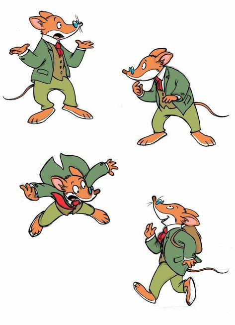 Geronimo Stilton Fanart, Thea Stilton, Geronimo Stilton, The Great Mouse Detective, Drawing Ideas List, Male Models Poses, Gesture Drawing, Anime Princess, Chalk Art