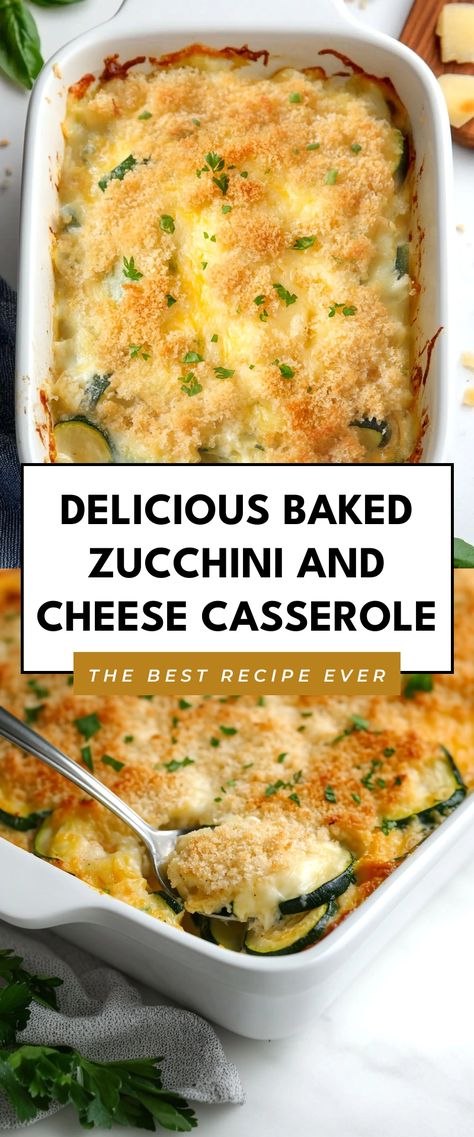 Image for Delicious Baked Zucchini and Cheese Casserole Zucchini’s Casserole, Courgette Bake Recipe, Zucchini And Chicken Casserole, Vegetable Casseroles Healthy, Baked Zucchini And Cheese, Zucchini Casserole Recipes Healthy, Zucchini Recipes Casserole, Zucchini Chicken Casserole, Zucchini Squash Bake