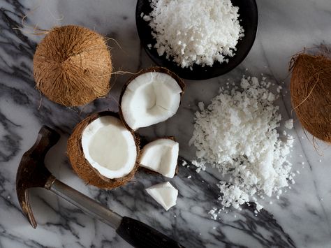 How to Grate Fresh Coconut Coconut Grater, Gourmet Magazine, Thing To Make, Fresh Coconut, Interactive Posts, Grated Coconut, Coconut Recipes, Vegetable Peeler, Culinary Skills