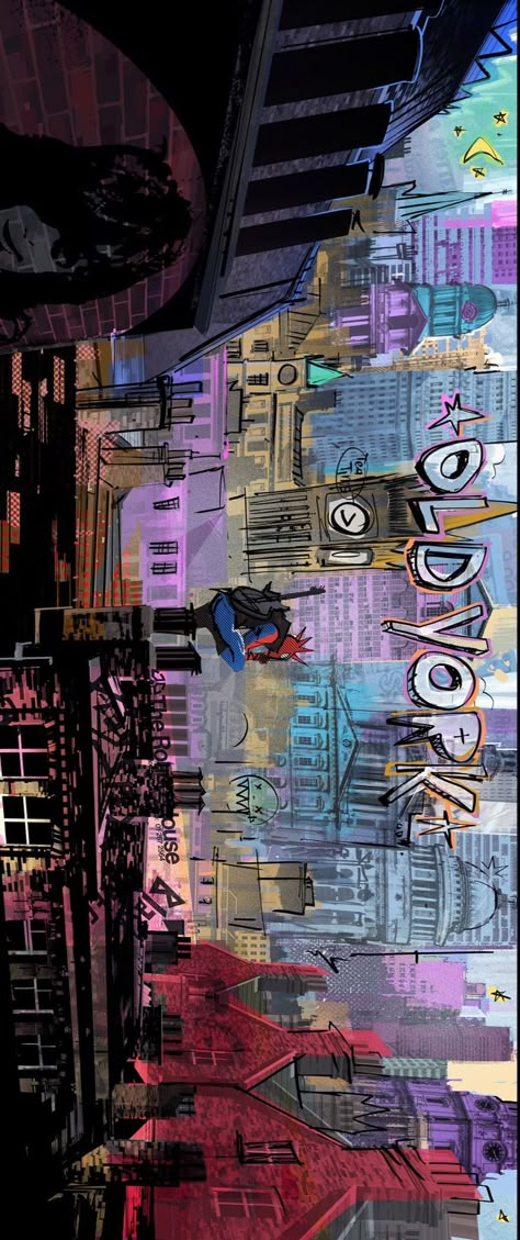 Poster Prints Aesthetic Spiderman, Comic Background Spiderman, Spider Man Atsv Background, Spider Punk Wallpaper Desktop, Phone Backgrounds Spiderman, Marvel Phone Backgrounds, Old York Spider Punk, Spider Across The Spider Verse Wallpaper, Spider Man Across The Spider Verse Aesthetic Wallpaper