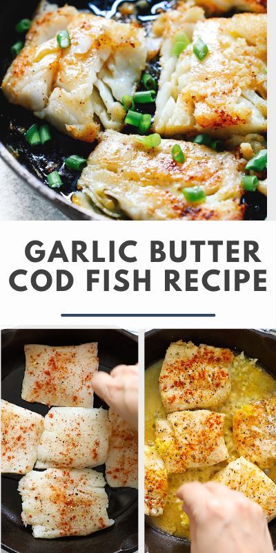 Sauteed Fish Recipes, Fried Cod Fish Recipes, Garlic Butter Cod, Cod Fish Recipe, Cod Fillet Recipes, Butter Cod, Butter Fish, Fish Fillet Recipe, Cod Fish Recipes