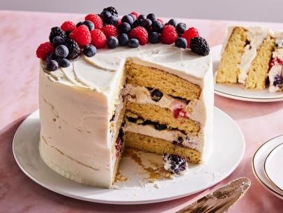 Copycat Berry Chantilly Cake Recipe | Food Network Kitchen | Food Network Chantilly Cake Recipe, Berry Chantilly Cake, Blueberry Pudding, Chantilly Cake, Lemon Ice Cream, Cake Pastry, Special Desserts, Pound Cake Recipes, Angel Food Cake