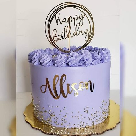 Purple 25th Birthday Cake, Cake Ideas For 25th Birthday Girl, Purple 40th Birthday Decorations, Simple 40th Birthday Cake Ideas, Purple 13th Birthday Cake, Purple Cake Ideas Birthday Beautiful, 18th Bday Cake For Girl, Teen Girl Cake Ideas, Purple 18th Birthday Cake