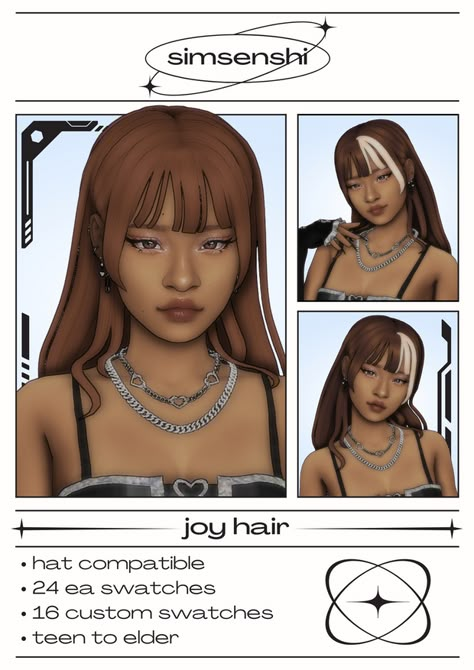 Sims 4 Hair Cc Female Cute, Simsenshi Hair, Sims 4 Yor Forger Hair, Maxis Cc Hair, Sims 4 Cc Front Dyed Hair, Vanessa Jeong Sims 4, Free Sims 4 Cc Hair Pack, Mm Sims 4 Hair, Female Hair Sims 4 Cc Patreon