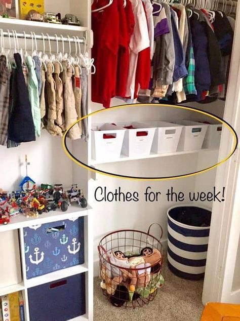 Organize Kids Clothes, Organize Kids, Kids Clothes Organization, Kids Bedroom Organization, Toddler Organization, Kids Closet, Clothes Closet Organization, Kids Closet Organization, Kid Closet