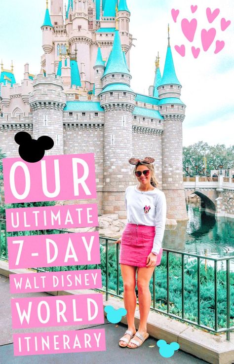 The Ultimate Seven-Day Walt Disney World Itinerary Disney Itinerary, Disney World Itinerary, Disneysea Tokyo, Lego Film, Disney Honeymoon, Disney World Vacation Planning, Simply Taralynn, Disney Blog, Disney Trip Planning