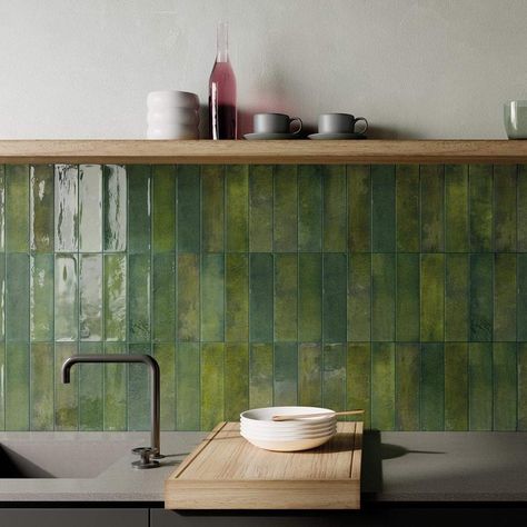 Metro Tiles Kitchen, Brick Wall Tile, Kitchen Tiles Floor, Grey Kitchen Tiles, Blue Kitchen Tiles, Pink Bathroom Tiles, Brick Wall Tiles, Green Tile Bathroom, Luxury Bathroom Tiles