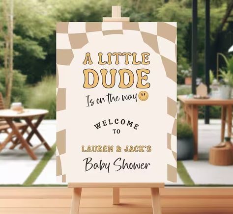 LunaLimonadaDesigns - Etsy Checkered Baby Shower Ideas, Rodeo Birthday, Shower Welcome Sign, Invitation Baby Shower, Baby Shower Welcome Sign, Baby Shower Invites, Hello Baby, Baby Shower Theme, Printing Center