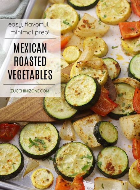 Mexican Zucchini Side Dish, Mexican Squash And Zucchini Recipes, Mexican Zucchini Recipes, Mexican Squash Recipes, Mexican Vegetable Sides, Roasted Squash Recipes, Roasted Zucchini Recipes, Roasted Zucchini And Squash, Sauteed Zucchini And Squash