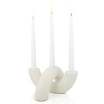 Modern Ceramic Candle Holders, Candle Holder Modern, Ceramic Candelabra Centerpiece, Stick Candle Holders, Decor For Dining Table, Minimalist Candle, Arched Design, Nordic Style Home, Dining Room Centerpiece