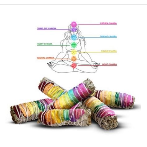 Chakra White Sage and Rose Petals 4” Smudge Wand NIP Chakra Sage, Herbs For Energy, Sage Uses, Angelic Energy, Salvia Apiana, Real Rose Petals, The 7 Chakras, Burning Sage, The Seven Chakras