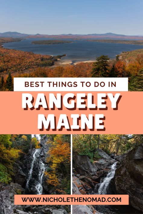 Rangeley Maine, Maine Fall, Maine In The Fall, Mountain Skiing, Bald Mountain, Lakeside Park, Van Travel, National Parks Road Trip, England Travel Guide