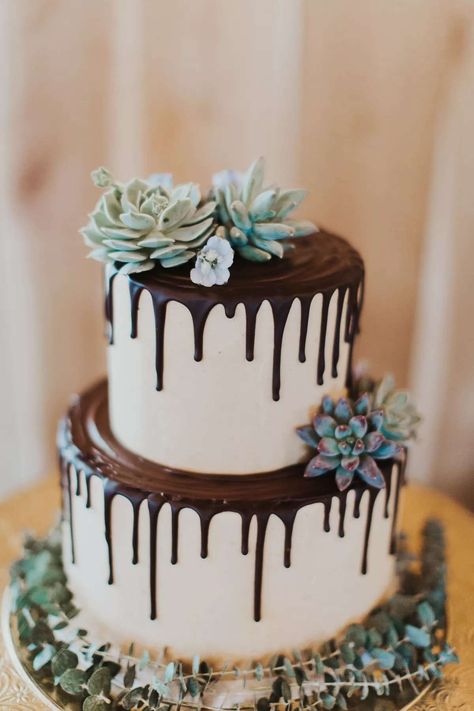 Succulent Wedding Cake, Succulent Wedding Cakes, Succulent Cake, Theme Board, Black Wedding Cakes, Spring Cake, Bakery Ideas, Smooth Cake, Floral Wedding Cakes