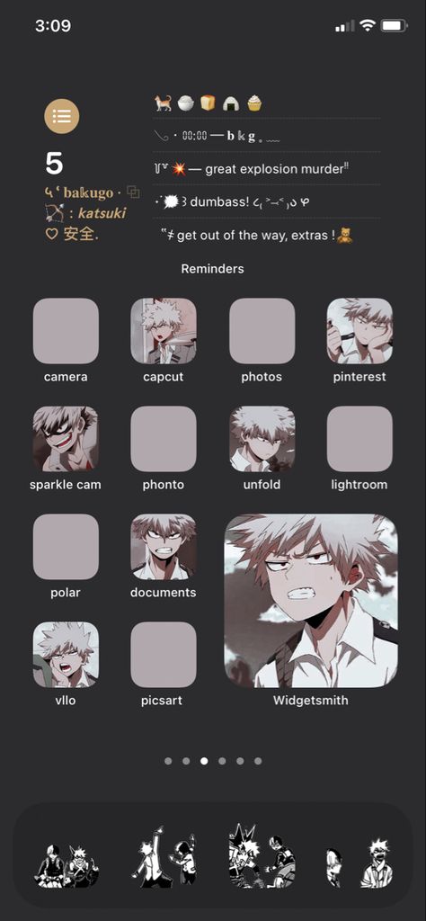 #ios14 #ios14homescreen #ios14aesthetic #mha #bnha #myheroacademia #bakugou #bakugokatsuki #bokunoheroacademia Bakugo Themed Phone, Bakugo Homescreen, Bakugou Lockscreen, Mha Homescreen, Mha Lockscreen, Lockscreen Themes, Lockscreen Ios, Ios App Iphone, Ios Ideas