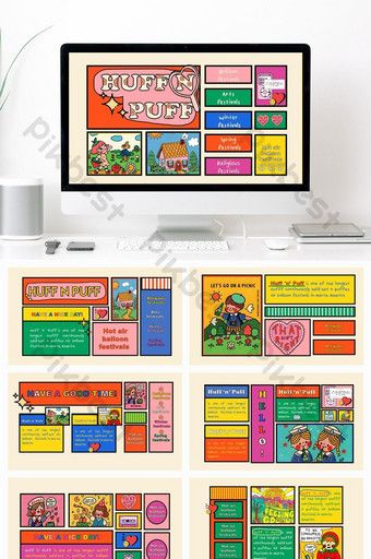 Cute Powerpoint Templates, Cream Color Scheme, Presentation Slides Design, Powerpoint Slide Designs, Presentation Design Layout, Desain Buklet, Slides Design, Graphic Design Infographic, Power Points