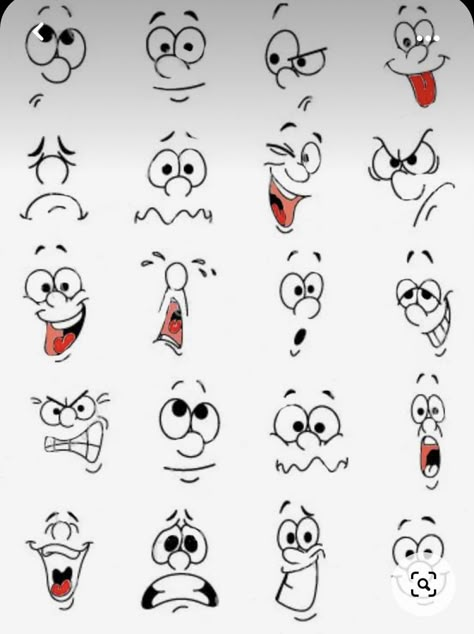 Cartoon Faces Expressions, رسم كاريكاتير, Drawing Cartoon Faces, Diy Rock Art, Painted Rocks Diy, Rock Painting Patterns, Rock Painting Designs, Cartoon Faces, Stone Crafts