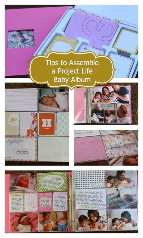 Scrapbook Baby Book Ideas, Project Life Baby, Project Life Organization, Project Life Scrapbook, Project Life Album, Project Life Layouts, Album Ideas, Stampin Up Project, Baby Album