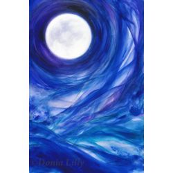 Empress Full Moon Painting, Moon Painting, Kauai Hawaii, Wow Art, Fine Artist, Moon Art, Art Metal, Kauai, Blue Moon